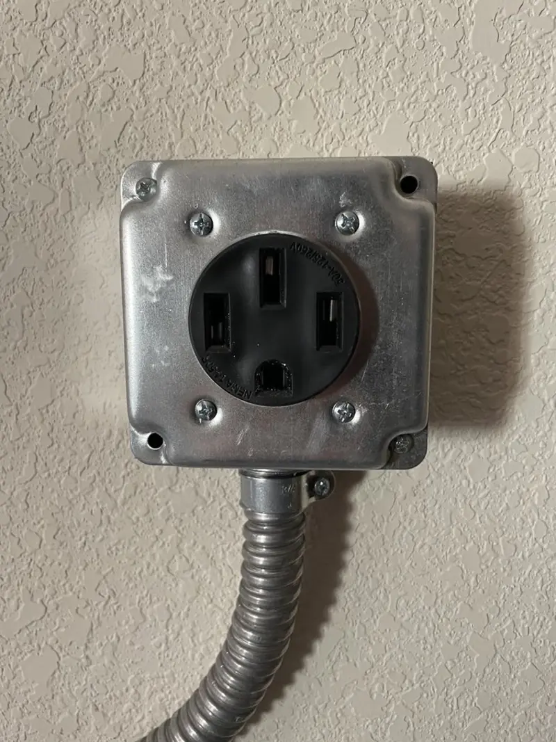 NEMA 14-50 outlet installed for Smart Home Electrical in Rainsville